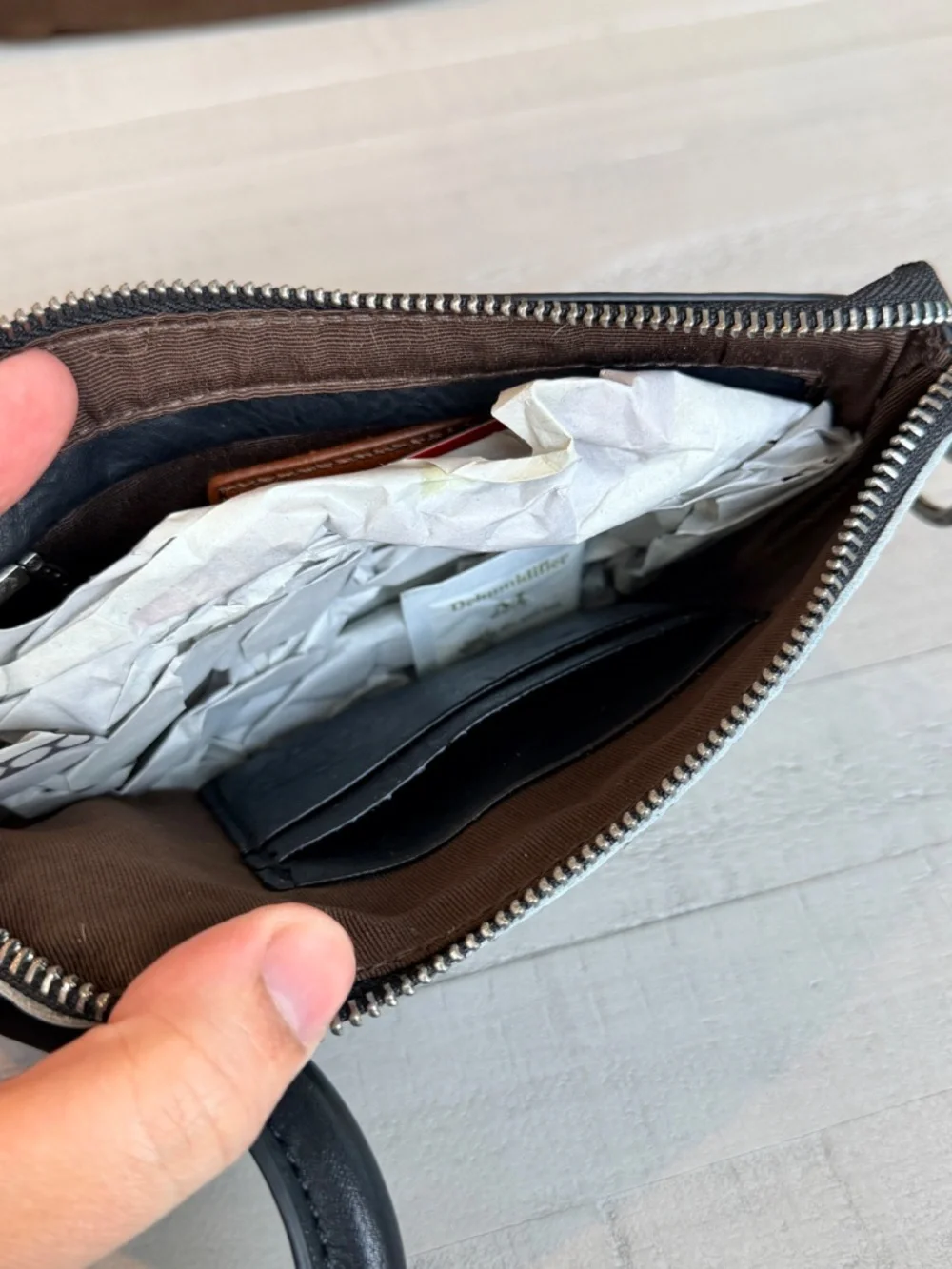 Montana West Genuine Hair-On Cowhide Ring Handle Wristlet Clutch Bag